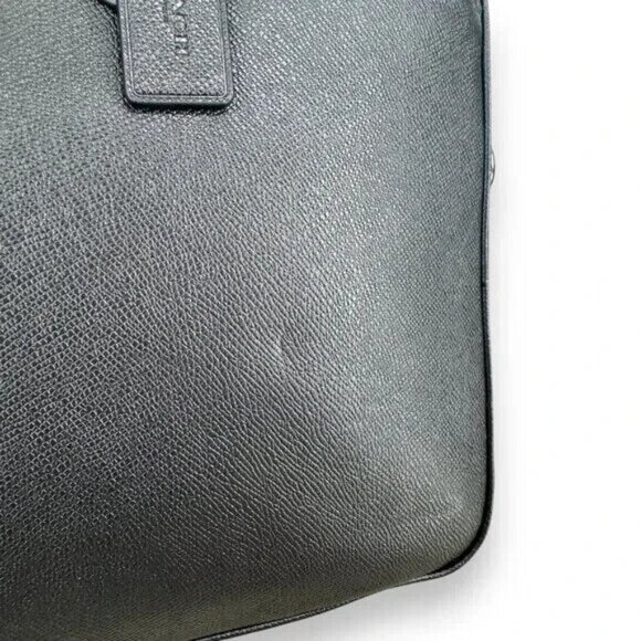 Coach Gotham Slim Briefcase in Cross Grain Pebble Leather Crossbody Strap NWT 2 - Picture 3 of 12